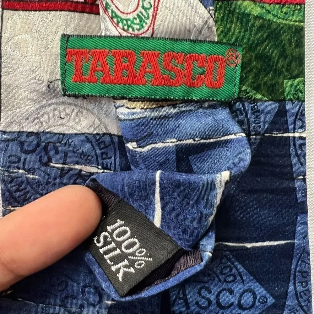 Vintage Tabasco Sailboat Tie